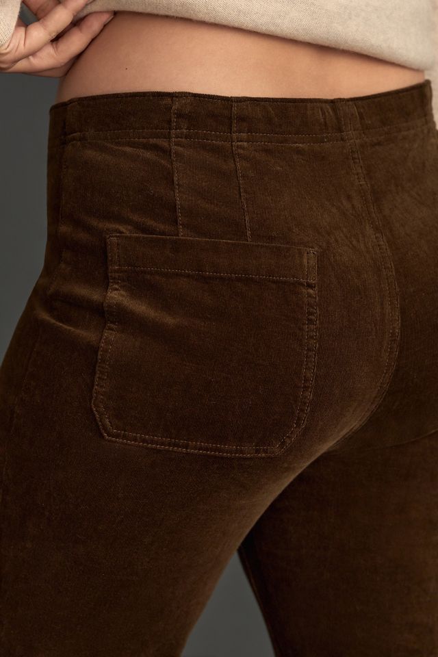 The Yaya Velvet Pull-On Flare Jeans by Pilcro #8