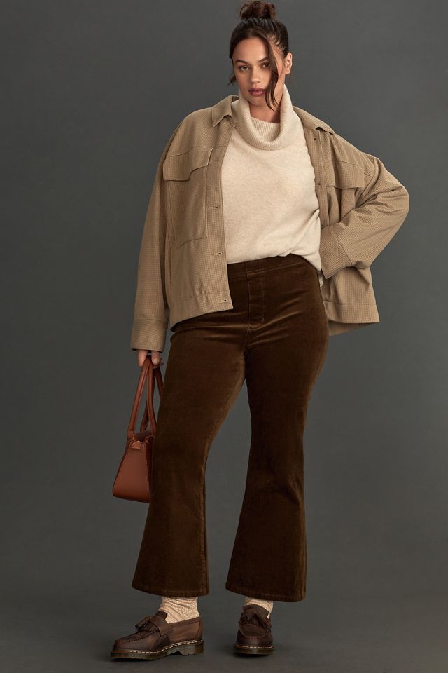 The Yaya Velvet Pull-On Flare Jeans by Pilcro #5