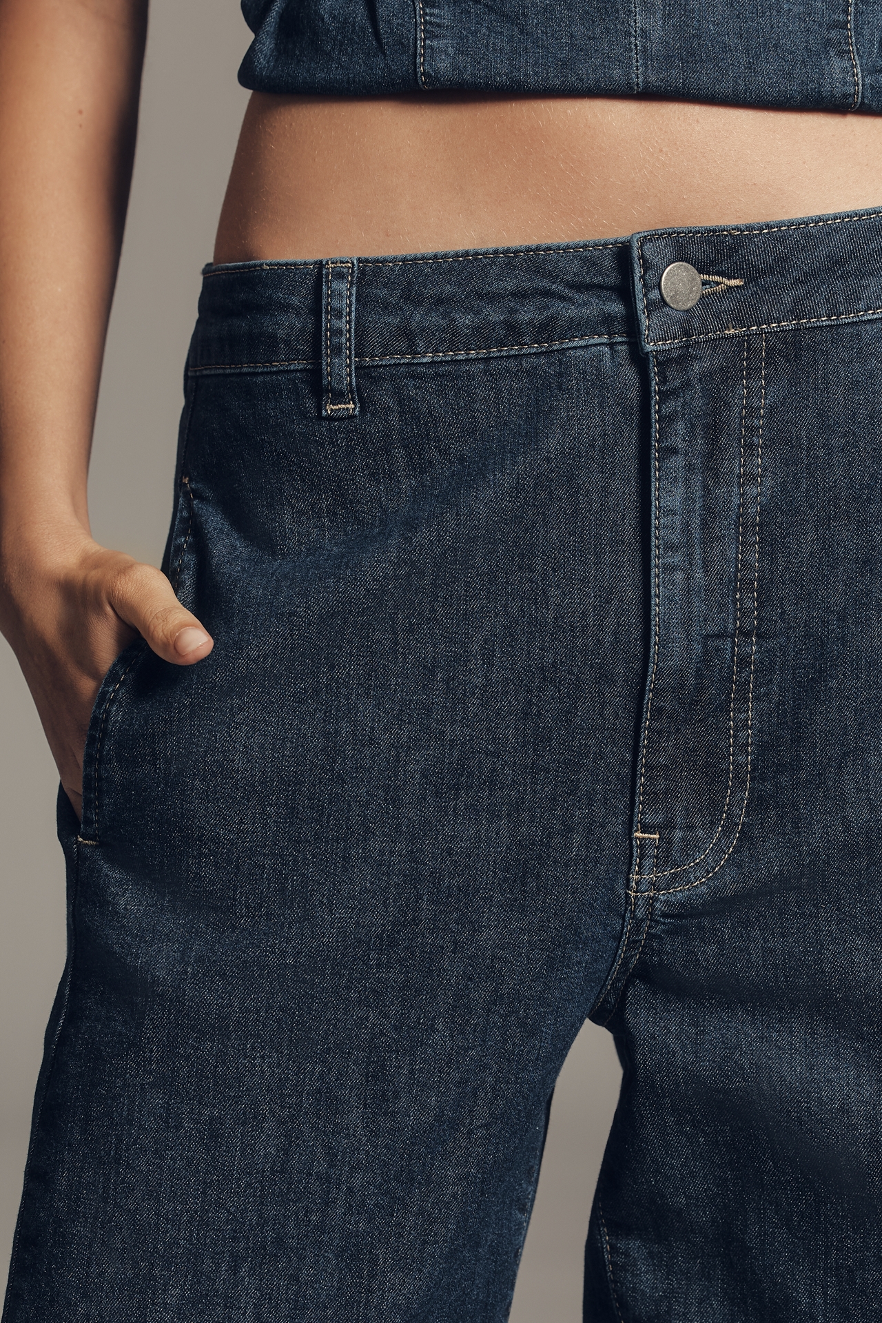 Maeve High-Rise Tapered Jeans