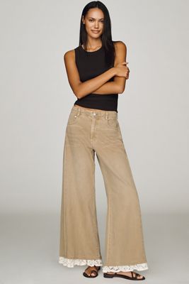 Pilcro Adi Mid-Rise Relaxed Wide-Leg Jeans