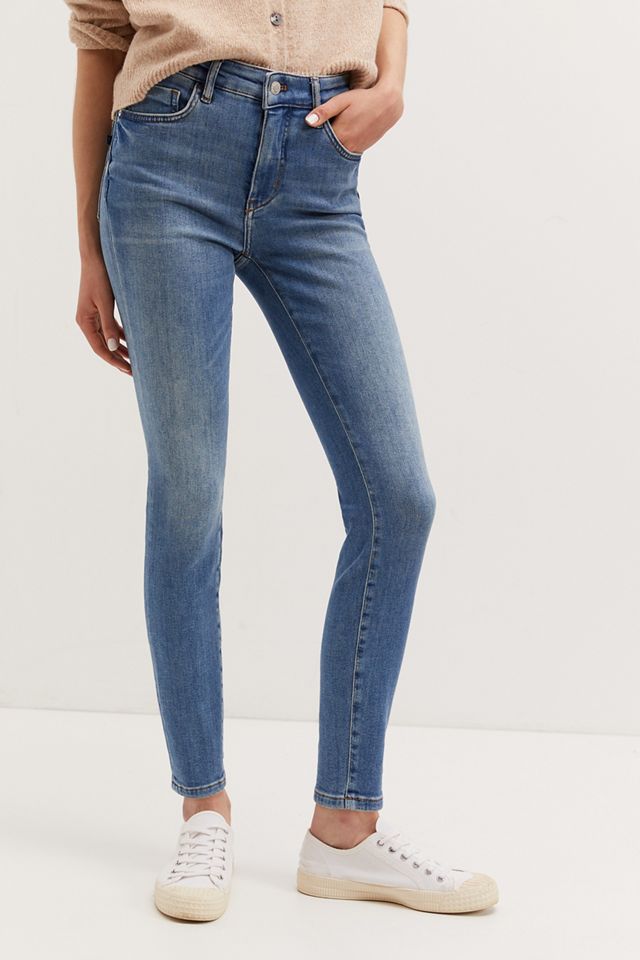 Jeans Femme Pilcro Parallel - Taille 29 - Slim Skinny Blue Délavé - En Coton Stretch - Occasion Très Bon état