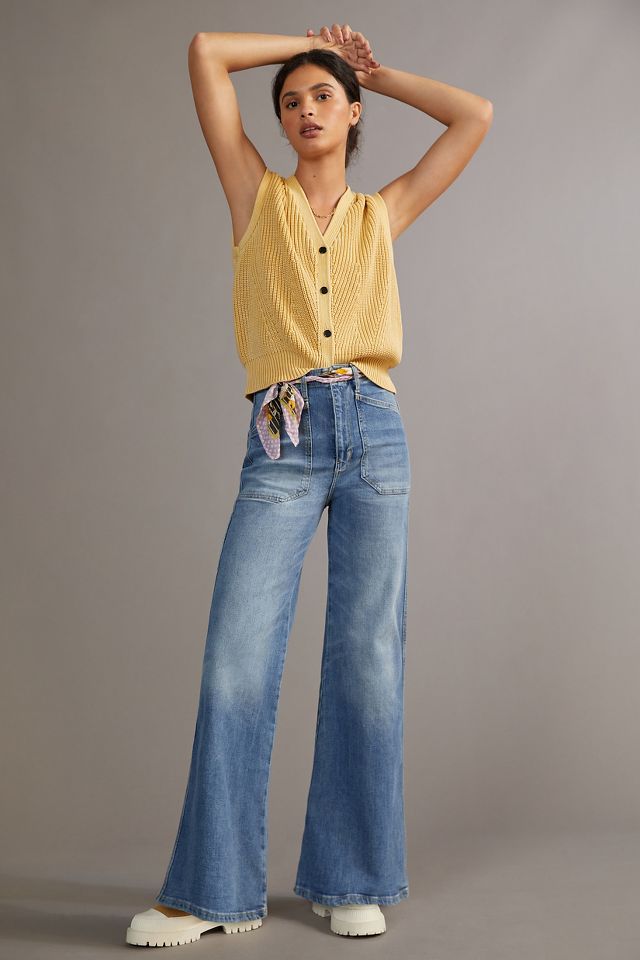 Anthropologie wide leg jeans sale