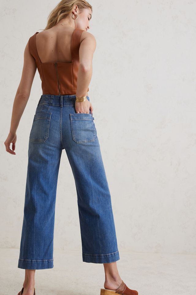 Pilcro Los Pantalones Vaqueros Skipper Cortos de Pierna Ancha #16