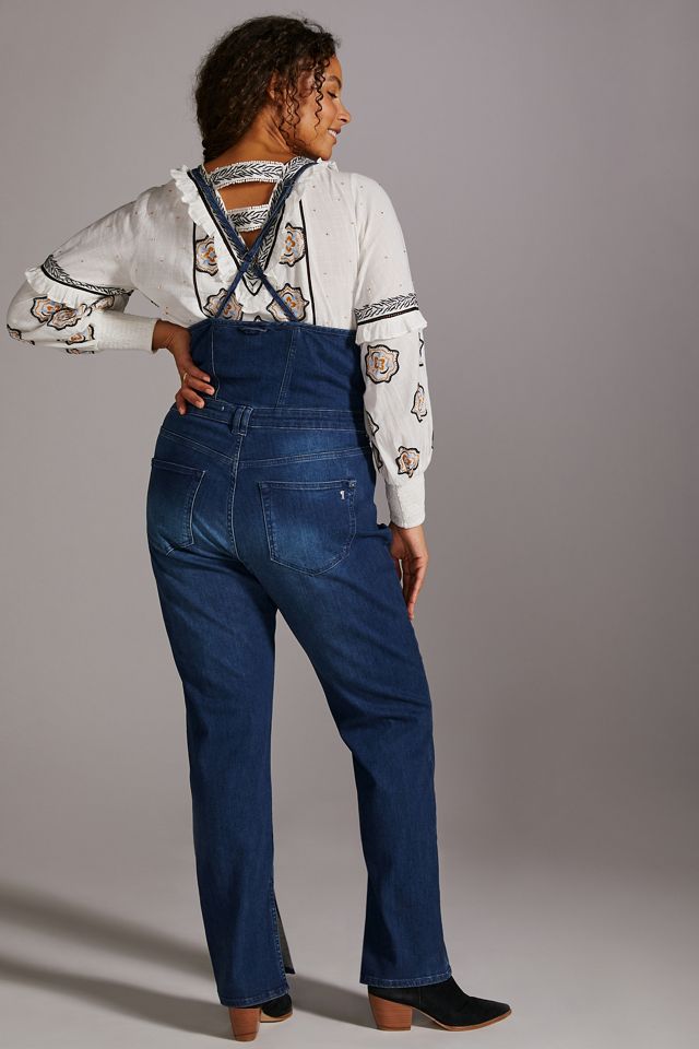 Pilcro Split-Seam Denim Overalls #5