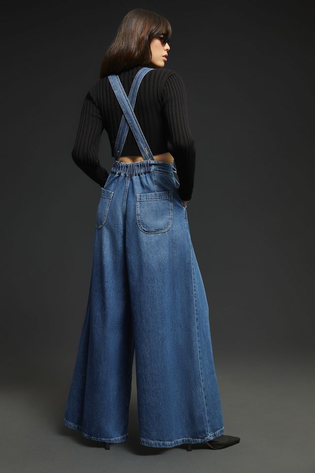 Pilcro Wide-Leg Suspenders | Anthropologie