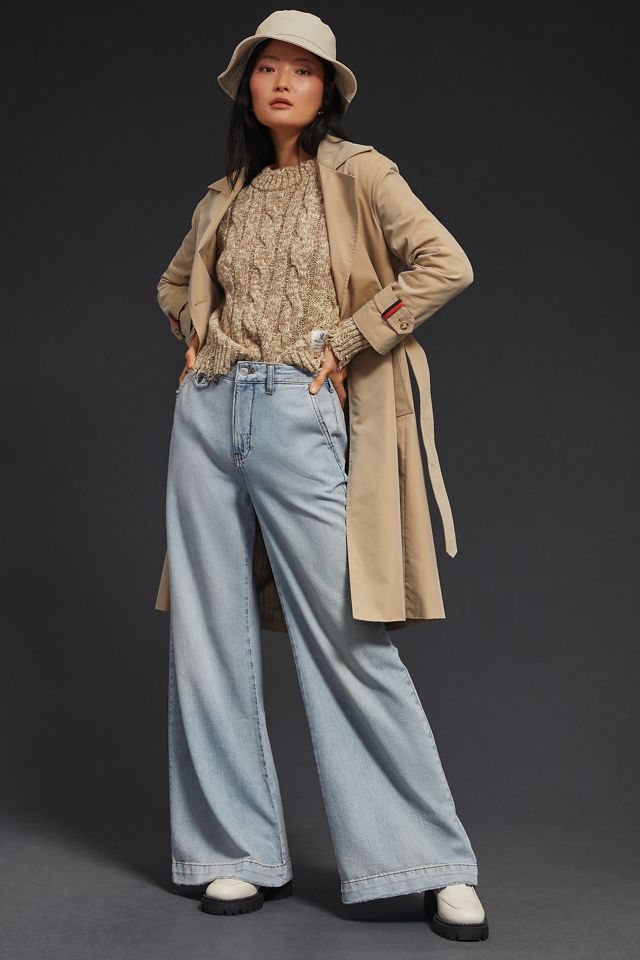 High Rise Wide-Leg Trousers