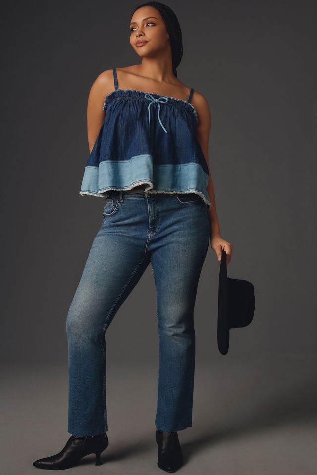 The Yaya Mid-Rise Crop Jeans by Pilcro #3