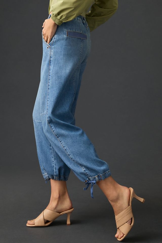 Jean cargo à taille mi-haute Beach Pilcro #3