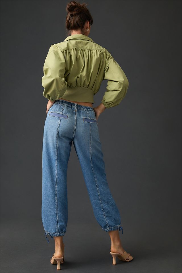 Jean cargo à taille mi-haute Beach Pilcro #5