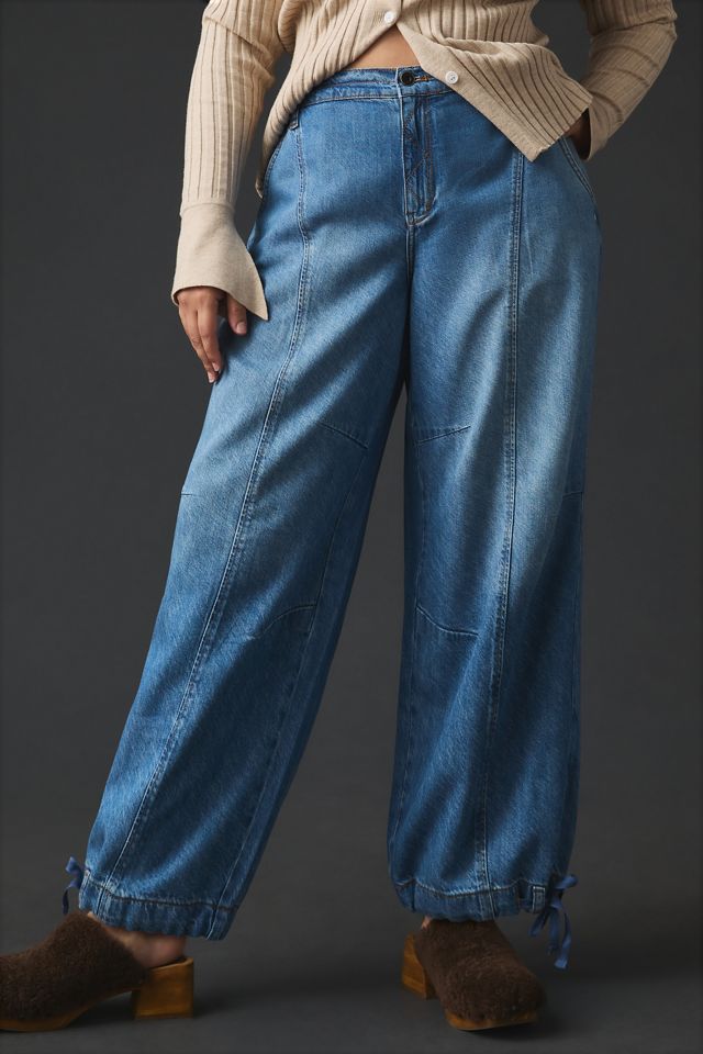 Jean cargo à taille mi-haute Beach Pilcro #7