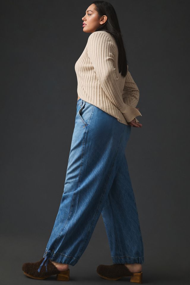 Jean cargo à taille mi-haute Beach Pilcro #9