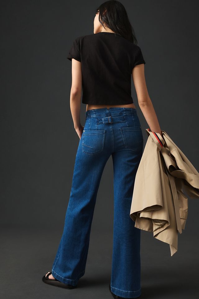 Jeans de Pernera Ancha Utilitarios de Tiro Alto The Kit de Pilcro #4