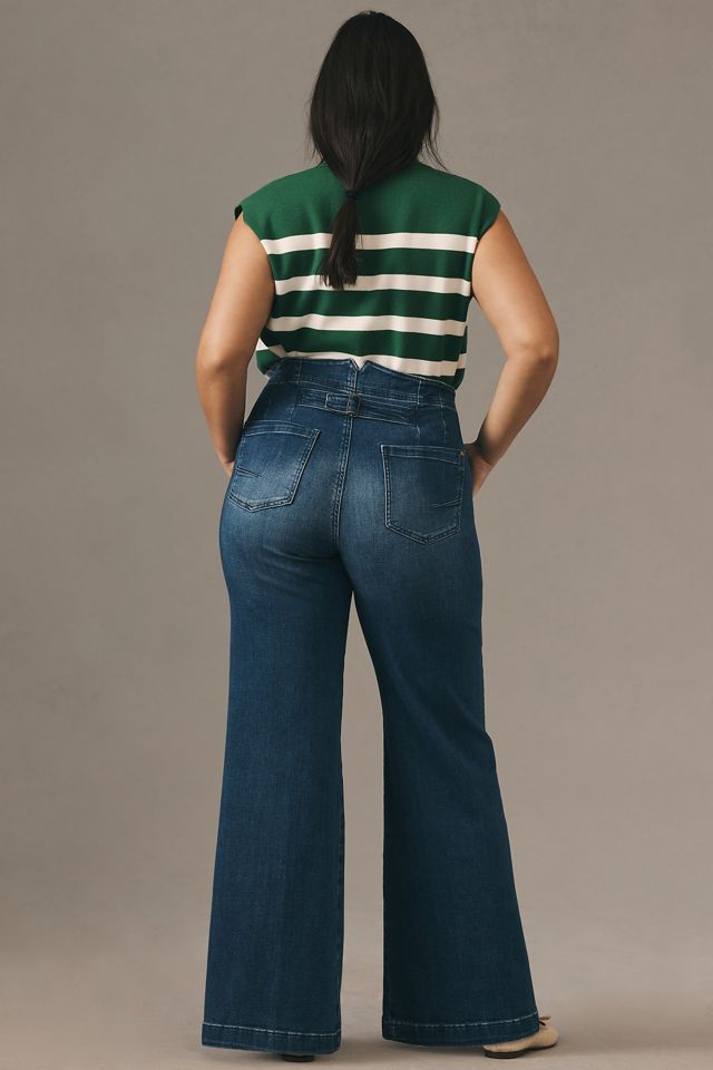 Jeans de Pernera Ancha Utilitarios de Tiro Alto The Kit de Pilcro #9