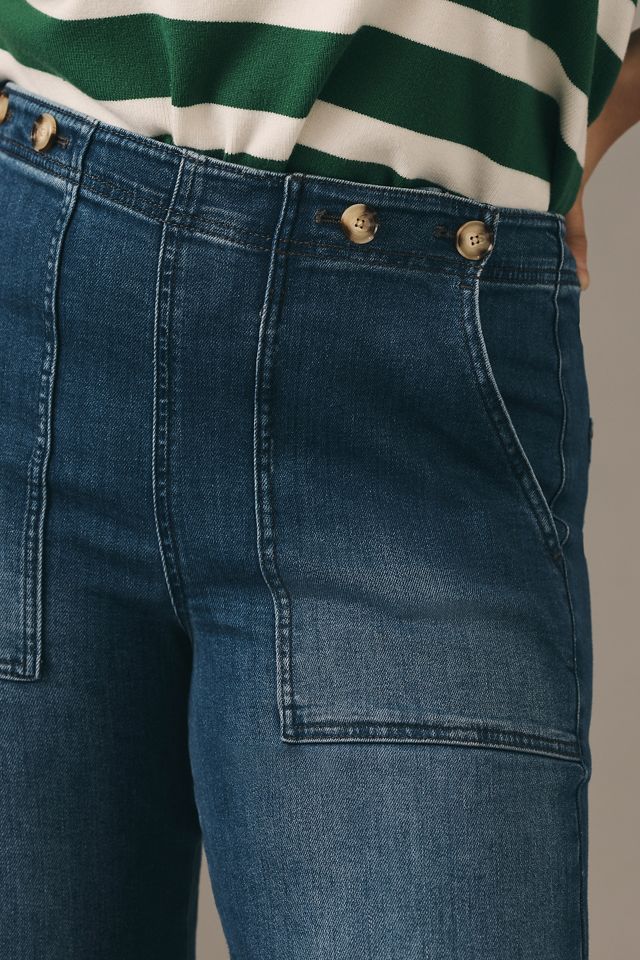 Jeans de Pernera Ancha Utilitarios de Tiro Alto The Kit de Pilcro #10