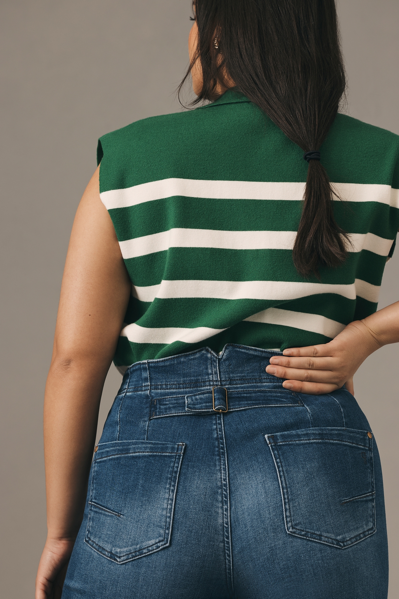 The Kit High-Rise Wide-Leg Utility Trouser Jeans by Pilcro