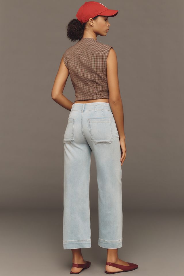 The Colette Crop High-Rise Wide-Leg Jeans by Maeve #2