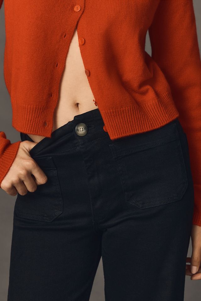 Jeans a Gamba Larga Cropped Colette in Denim di Maeve #2