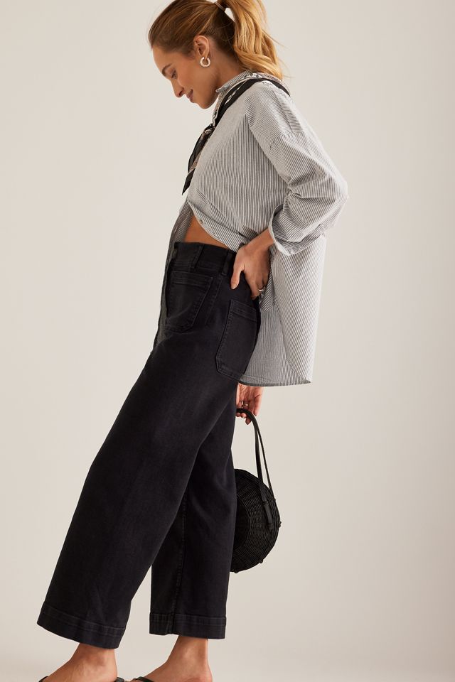 Le jean large raccourci en denim Colette par Maeve #8