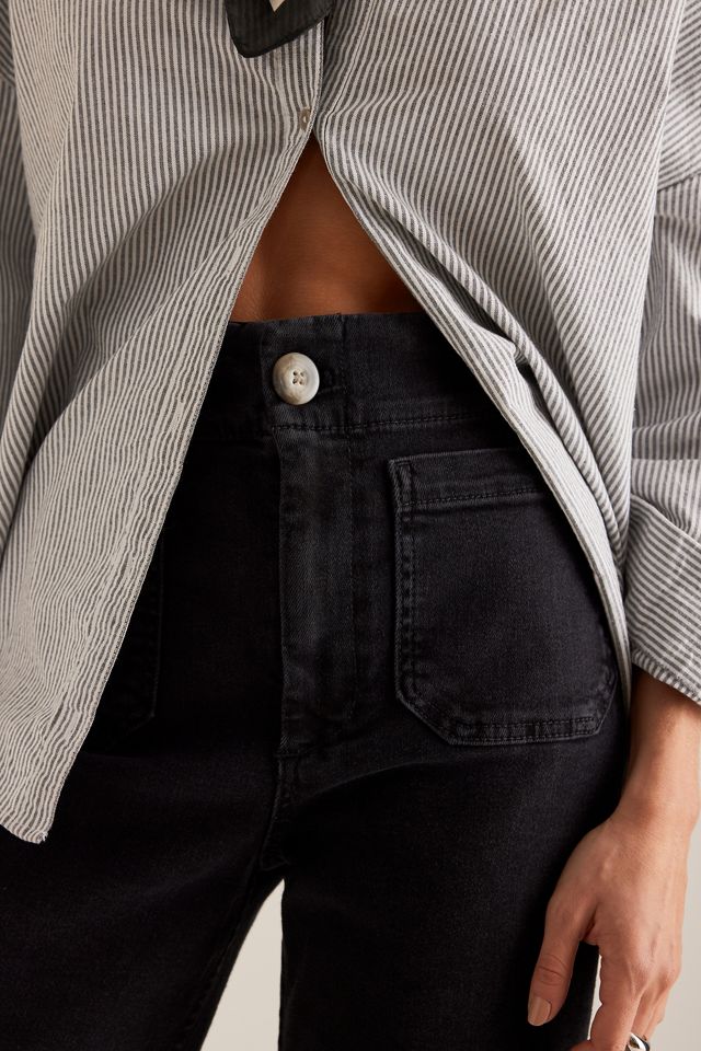 Le jean large raccourci en denim Colette par Maeve #10