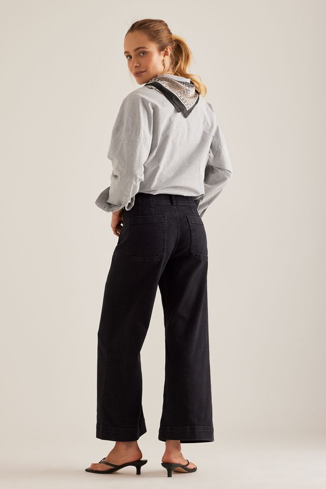 Le jean large raccourci en denim Colette par Maeve #11