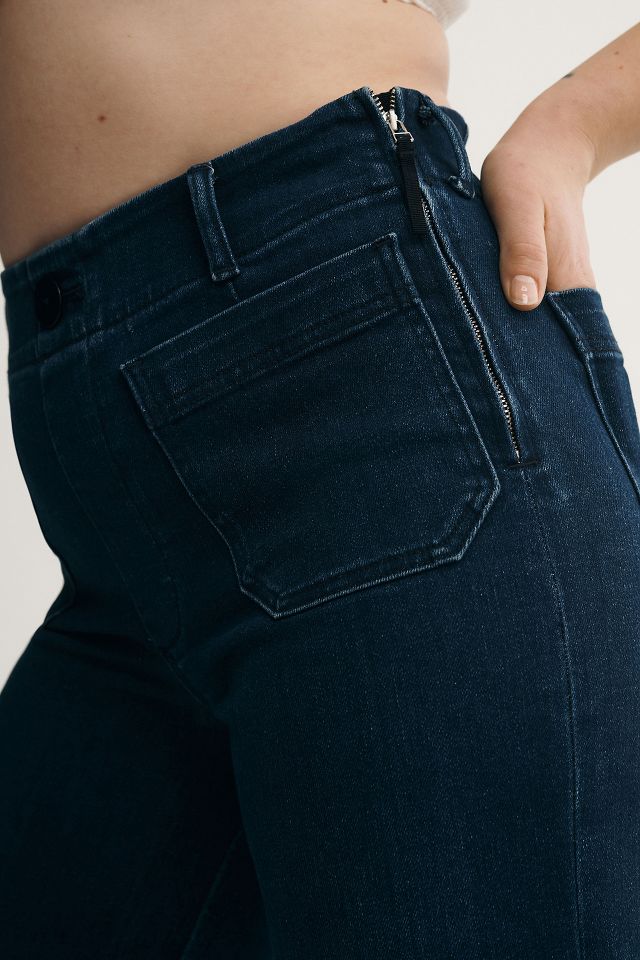 The Colette Cropped High-Rise Wide-Leg Jeans by Maeve | Anthropologie