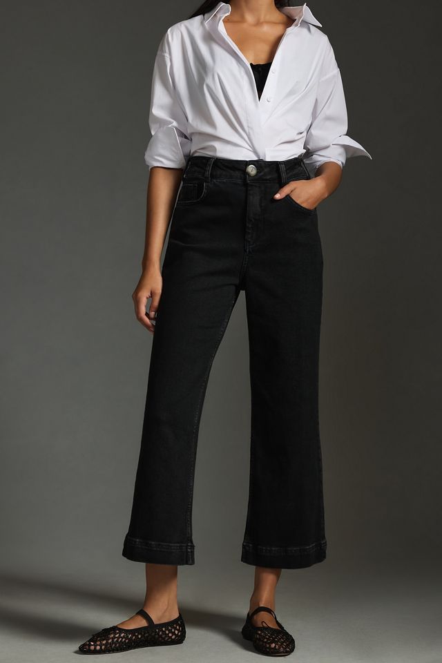 The Skipper High-Rise Crop Wide-Leg Jeans by Pilcro #2