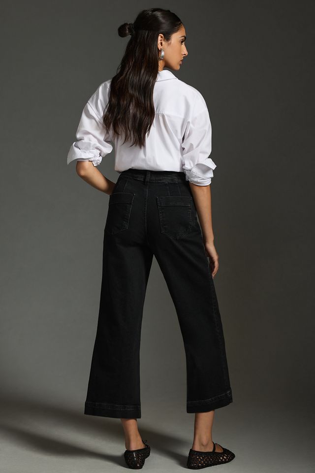 The Skipper High-Rise Crop Wide-Leg Jeans by Pilcro #4