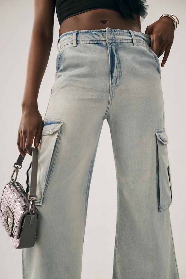 Pilcro Wide-Leg Cargo Jeans #1