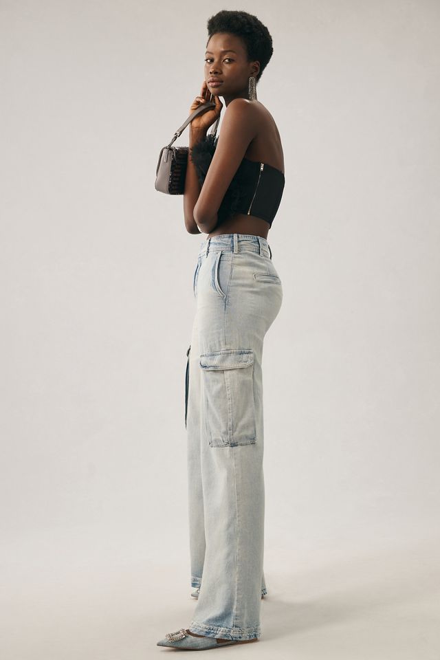 Pilcro Wide-Leg Cargo Jeans #3