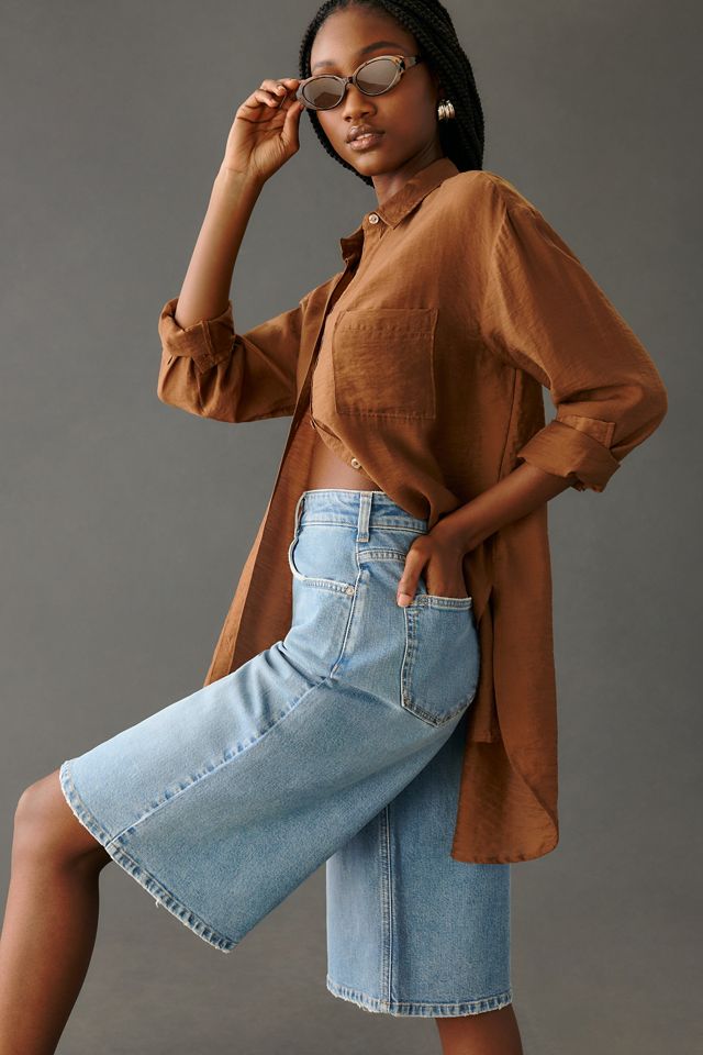 Pilcro Die 5-Taschen Hohe Taille Crop Culotte Jeans #2