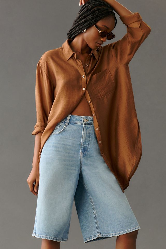 Pilcro Die 5-Taschen Hohe Taille Crop Culotte Jeans #3