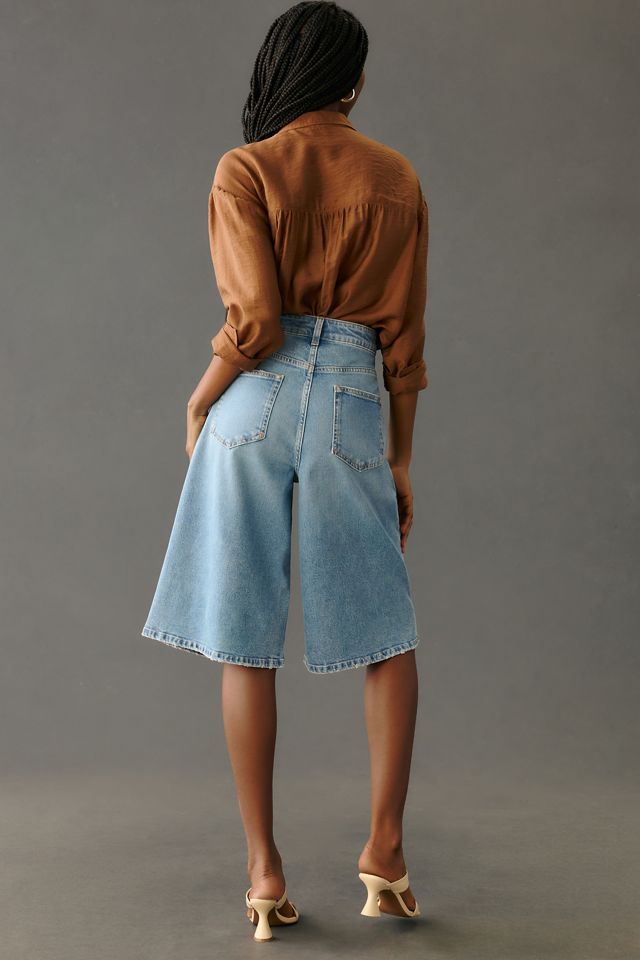 Pilcro Die 5-Taschen Hohe Taille Crop Culotte Jeans #4