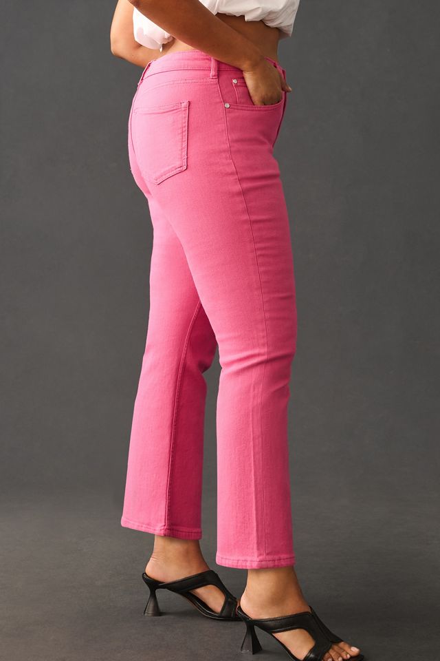 The Yaya Mid-Rise Crop Flare Jeans by Pilcro #8