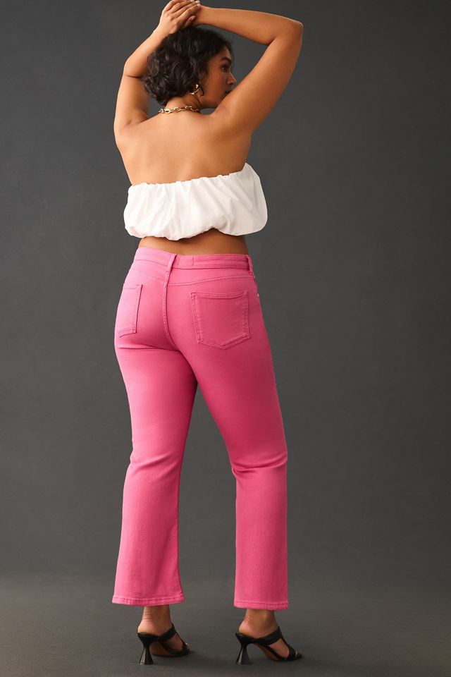 The Yaya Mid-Rise Crop Flare Jeans by Pilcro #9