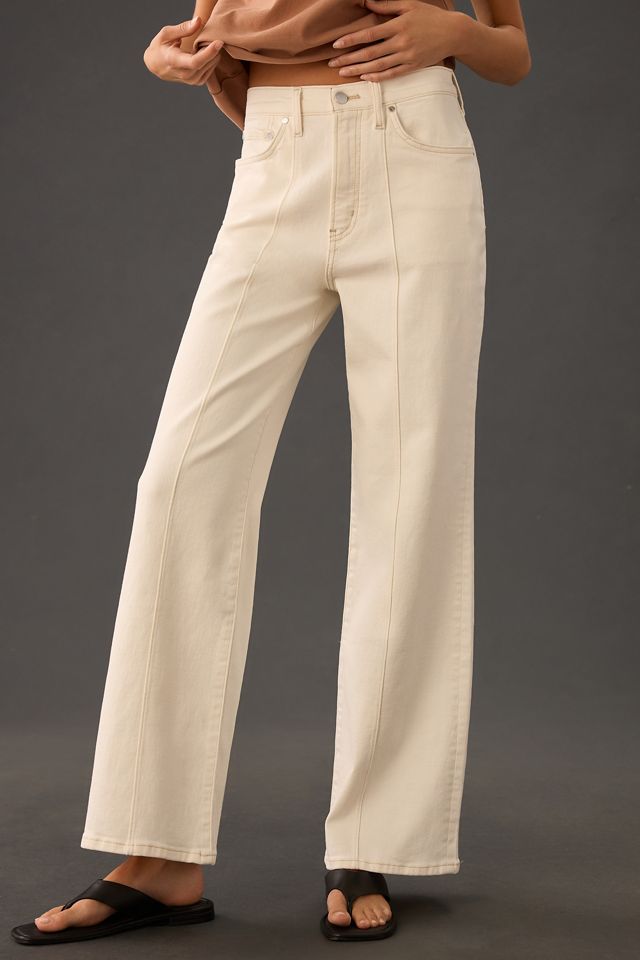 Pilcro Seamed High-Rise Wide-Leg Jeans #1
