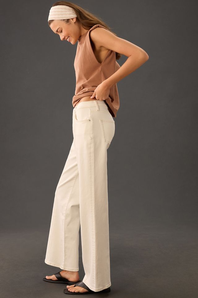 Pilcro Seamed High-Rise Wide-Leg Jeans #2