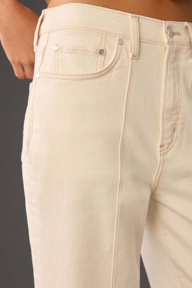 Pilcro Seamed High-Rise Wide-Leg Jeans #3