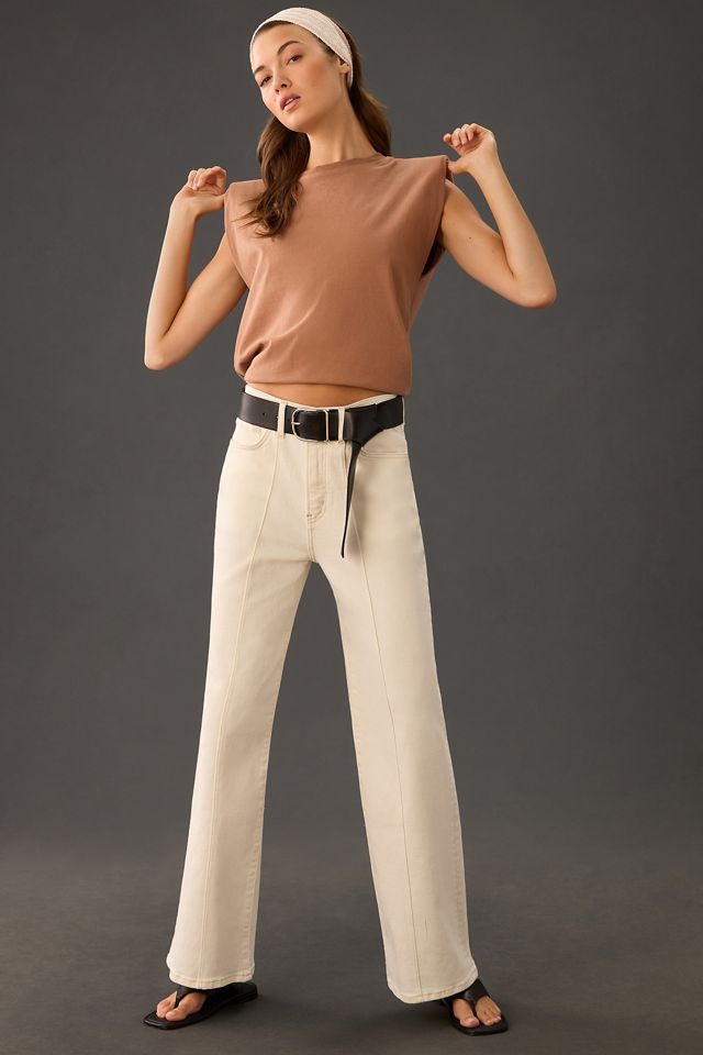 By Anthropologie High-Rise Pleated Wide-Leg Trousers