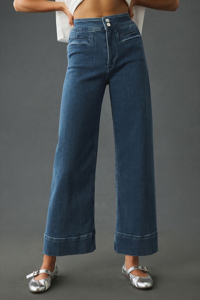 The Skipper High-Rise Wide-Leg Jeans by Pilcro #1
