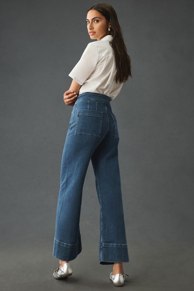 The Skipper High-Rise Wide-Leg Jeans by Pilcro #2