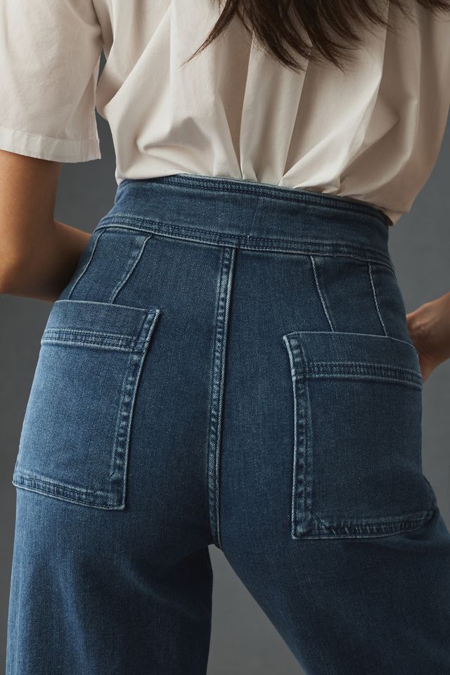 The Skipper High-Rise Wide-Leg Jeans by Pilcro #4