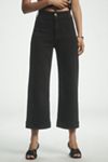 The Colette Denim Cropped Wide-Leg Jeans by Maeve