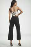 The Colette Denim Cropped Wide-Leg Jeans by Maeve