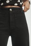 The Colette Denim Cropped Wide-Leg Jeans by Maeve