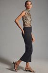 The Colette Denim Cropped Wide-Leg Jeans by Maeve