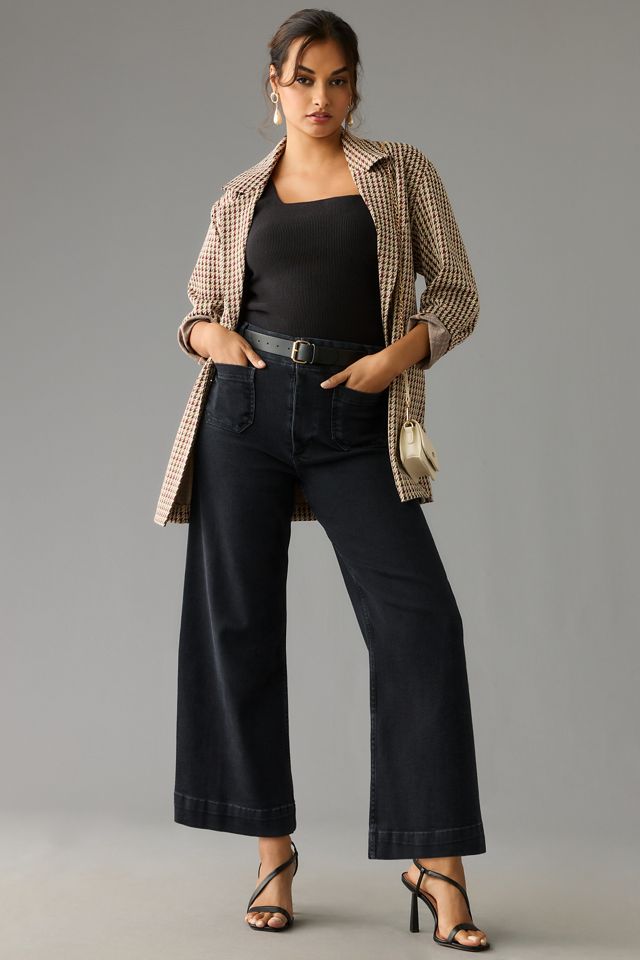The Colette High-Rise Crop Wide-Leg Jeans by Maeve #5