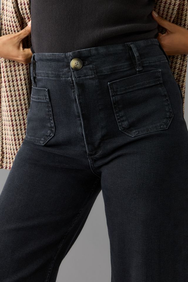 The Colette High-Rise Crop Wide-Leg Jeans by Maeve #8