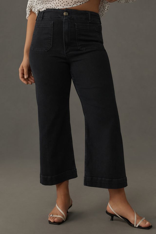The Colette High-Rise Crop Wide-Leg Jeans by Maeve #11