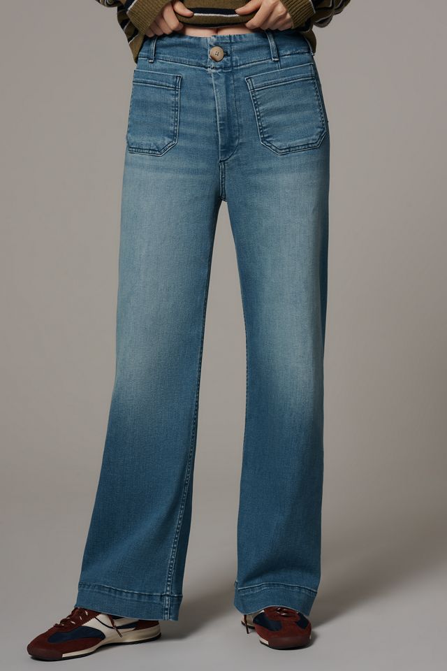 The Colette Full-Length Wide-Leg Jeans by Maeve #1