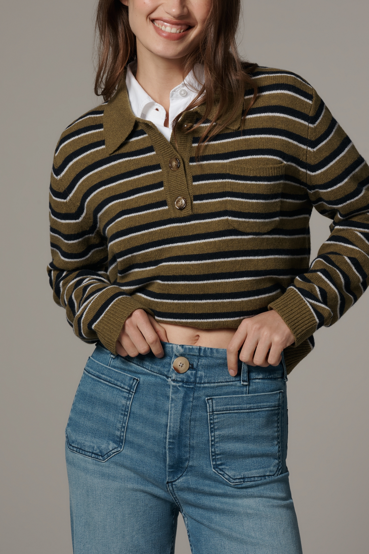 Colette Full-Length Wide-Leg Jeans by Maeve